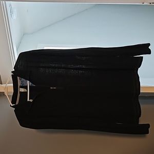 Mens quarter zip black shirt size large